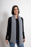 clolicot écharpe hiver laine tricot artisanat fait main création femme homme doux confort qualité unique accessoire mode style couleur gris grise 