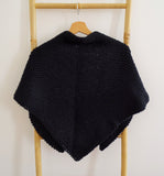 clolicot châle cou écharpe laine doux confort tricot artisanat fait main hiver femme homme création couleur châle noir qualité unique personnalisé accessoire mode fashion style